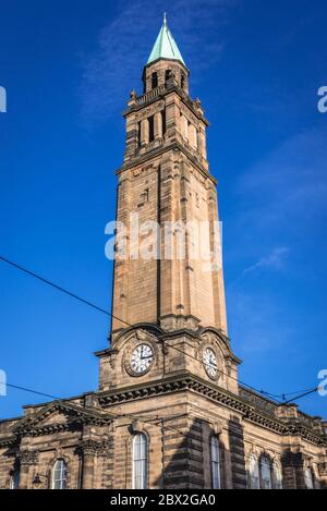 Torre di Charlotte Chapel, formely St George West Church a Edimburgo, la capitale della Scozia, parte del Regno Unito Foto Stock