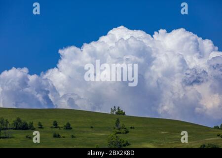Paesaggio Kopanice intorno al villaggio Sobotiste, Slovacchia Foto Stock