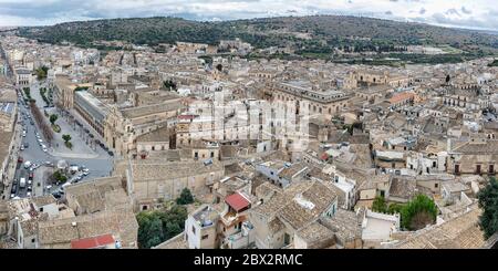 Italia, Sicilia, Scicli, città tardo barocca della Val di noto, dichiarata Patrimonio dell'Umanità dall'UNESCO Foto Stock