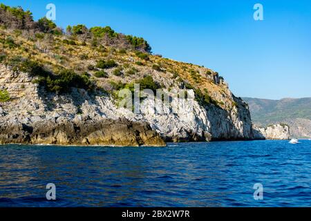 Italia, Campania, Capo Palinuro - 11 agosto 2019 - le meraviglie di Capo Palinuro Foto Stock