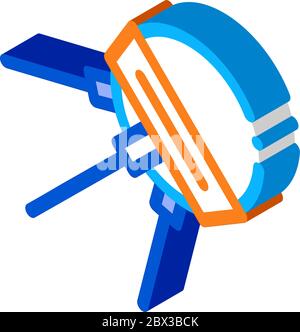 Immagine vettoriale con icona isometrica delle antenne Illustrazione Vettoriale