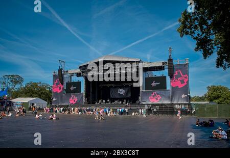 The Main Stage, Virgin Mobile V Festival V2009, Hylands Park, Chelmsford, Essex, Gran Bretagna - 22 agosto 2009 Foto Stock