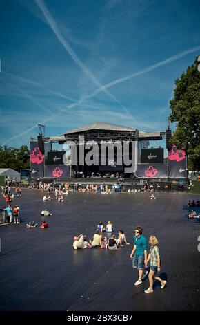 The Main Stage, Virgin Mobile V Festival V2009, Hylands Park, Chelmsford, Essex, Gran Bretagna - 22 agosto 2009 Foto Stock