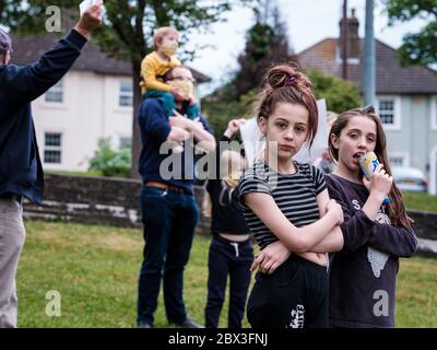 Black Lives Matter protesta a Rochester, Kent, il 4 giugno 2020 Foto Stock