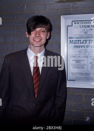 Sfocatura al Walthamstow Dog Track 1984: Alex James Foto Stock