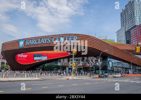 STATI UNITI. 04giugno 2020. Barclays Center nel centro di Brooklyn. (Foto di Erik McGregor/Sipa USA) Credit: Sipa USA/Alamy Live News Foto Stock