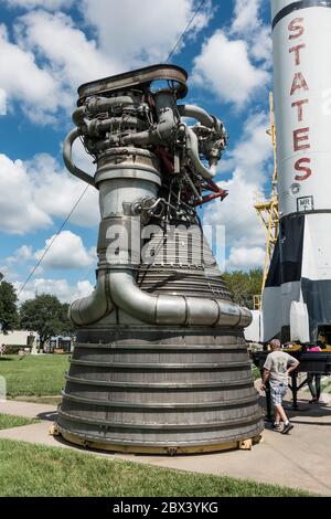 Space Rocket NASA Space Center, Houston, Texas, Stati Uniti Foto Stock