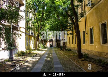 Ingresso al Castello dei Burattini - Museo Giordano Ferrari, Parma, Italia Foto Stock