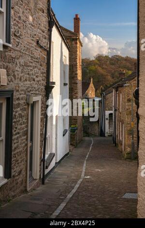 The Bar, una stretta corsia pedonale a Richmond, North Yorkshire, Inghilterra, Regno Unito Foto Stock