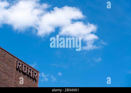 Patrimonio dell'umanità Zollverein Colliery a Essen, Ruhr Museo nella costruzione dell'ex impianto di lavaggio del carbone, Essen, Germania Foto Stock