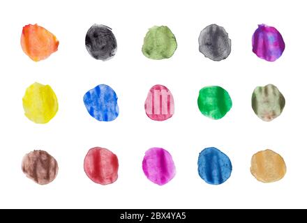 Macchie colorate, macchie di colori diversi Illustrazione Vettoriale