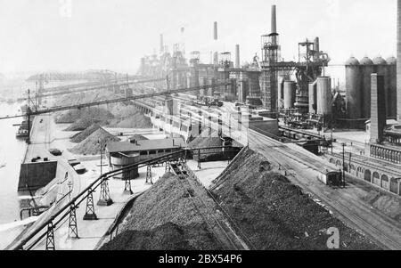 Stabilimento di altoforno del Friedrich-Alfred-Huette. Foto Stock