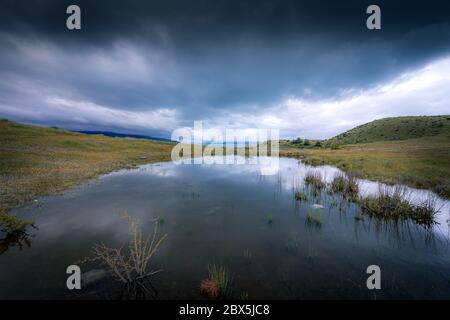 Lago Pukaki, Isola del Sud, Nuova Zelanda Foto Stock