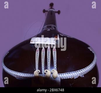 Tanpura strumento musicale classico indiano tradizionale Foto Stock