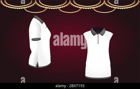 simk up illustrazione di un abbigliamento sportivo femminile su sfondo astratto Illustrazione Vettoriale