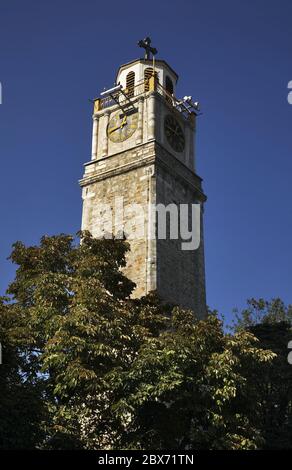 Torre dell'Orologio a Bitola. Macedonia Foto Stock