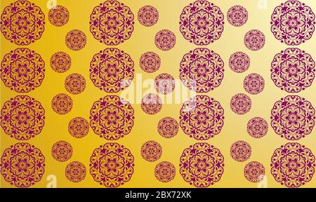 design tessile digitale dell'arte Illustrazione Vettoriale