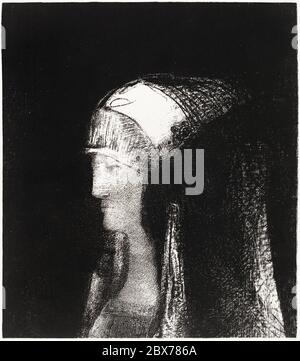 Druidesse (1891) di Odilon Redon. Originale dal museo MET. Foto Stock