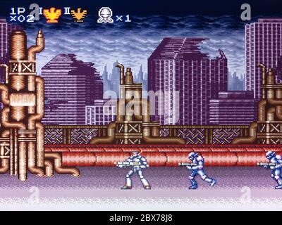Super Probotector Alien Rebel - SNES Super Nintendo - solo per uso editoriale Foto Stock