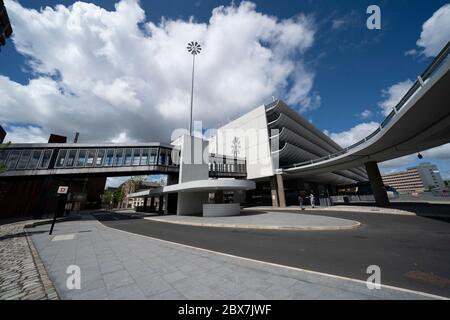 Preston, Regno Unito. 5 Giugno 2020. La foto mostra la stazione degli autobus Preston costruita da Ove Arup e Partners in stile architettonico Brutalista tra il 1968 e il 19 Foto Stock