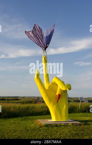 Porter Sculpture Park, Montrose, South Dakota, USA Foto Stock