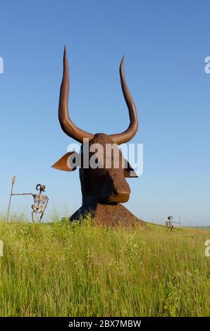 Porter Sculpture Park, Montrose, South Dakota, USA Foto Stock