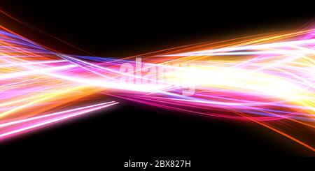 Abstract sfondo chiaro concetto con impulsi di energia Foto Stock