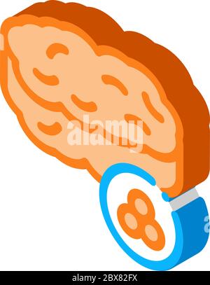 Illustrazione vettoriale dell'icona isometrica della nutrizione caviale Illustrazione Vettoriale