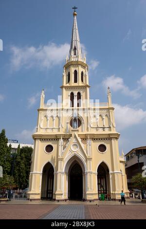 Chiesa del Santo Rosario (Chiesa di Kalawar) a Talat noi / Talad noi, Chinatown, Bangkok, Thailandia. Foto Stock