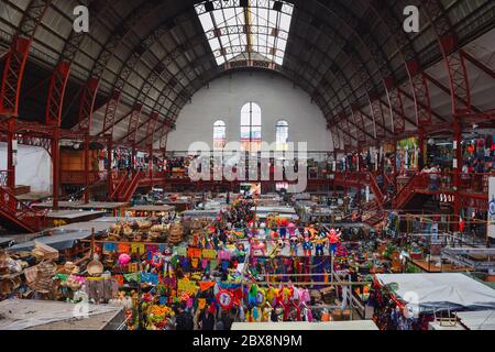 Guanajuato città, Messico, ottobre 27 2018: L'interno del mercato hidalgo nella città di Guanajuato Foto Stock