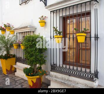 vista su estepona streets Foto Stock