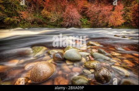 Fiume Findhorn Foto Stock