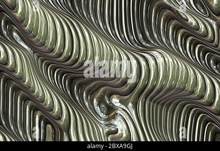 arte futuristica dello scifi metal Foto Stock