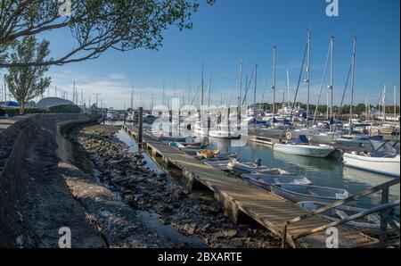 Varie località intorno a New Forest che includono Beaulieu, Medford, Lymington, Highcliffe. Foto Stock