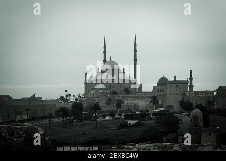 Storica Moschea Mohamed Aly al Cairo Foto Stock