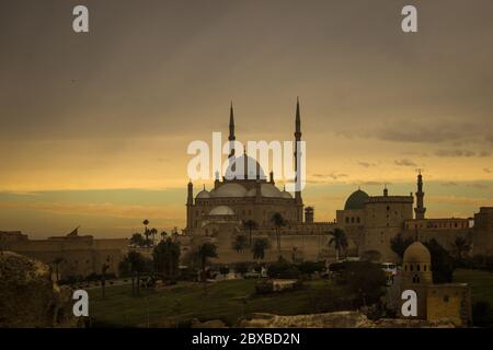 Storica Moschea Mohamed Aly al Cairo Foto Stock