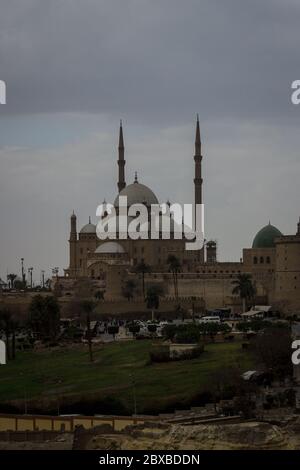 Storica Moschea Mohamed Aly al Cairo Foto Stock