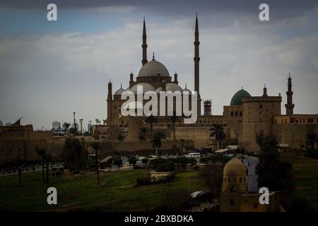 Storica Moschea Mohamed Aly al Cairo Foto Stock