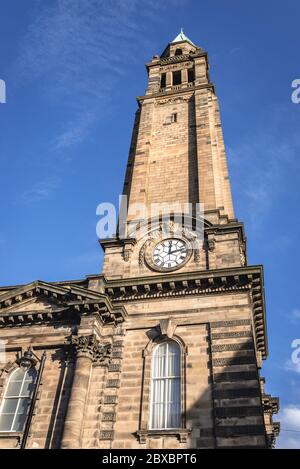 Torre di Charlotte Chapel, formely St George West Church a Edimburgo, la capitale della Scozia, parte del Regno Unito Foto Stock