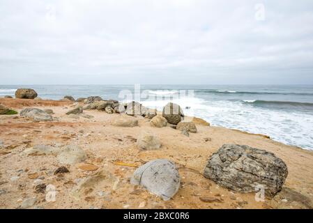 Scena costiera al Cabrillo National Monument. San Diego, California, Stati Uniti. Foto Stock