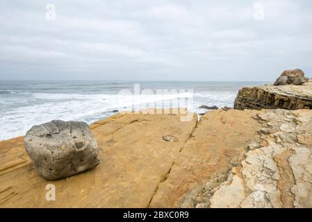 Scena costiera al Cabrillo National Monument. San Diego, California, Stati Uniti. Foto Stock