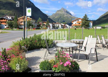 Galtür in Tirolo in Austria Foto Stock