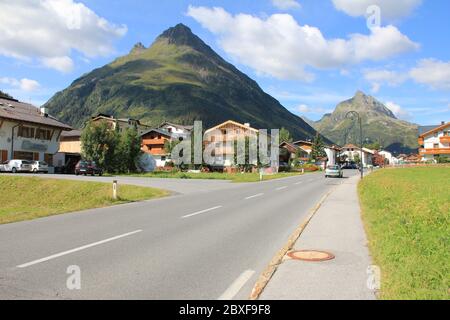 Galtür in Tirolo in Austria Foto Stock