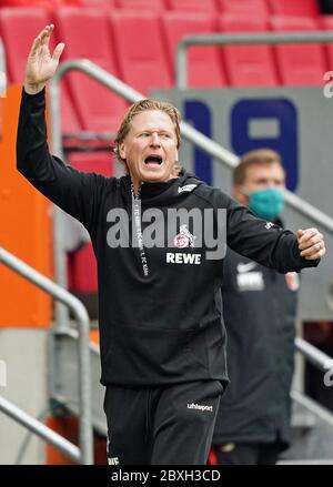 Augusta, Germania. Primo Markus GISDOL, 1.FCK Coach cheers dopo il 11-metri FC AUGUSTA - 1.FC KOELN, Koln 07.06.2020 1.Bundesliga, stagione 2019/2020, 30.matchday, Koln Peter Schatz/Pool/primo | Use Worldwide Credit: dpa/Alamy Live News 2020 Foto Stock