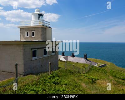 Bull Point lighthouse, Mortehoe, North Devon, Regno Unito Foto Stock