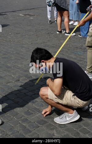 Roma, Italia. 07 giugno 2020. Roma, Piazza del Popolo, manifestazione del movimento della materia nera vita Credit: SPP Sport Press Photo. /Alamy Live News Foto Stock