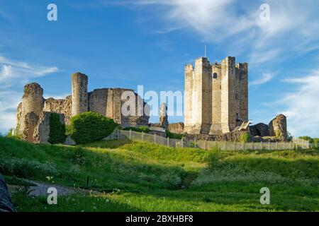 UK,South Yorkshire,Conisbrough Castle Foto Stock