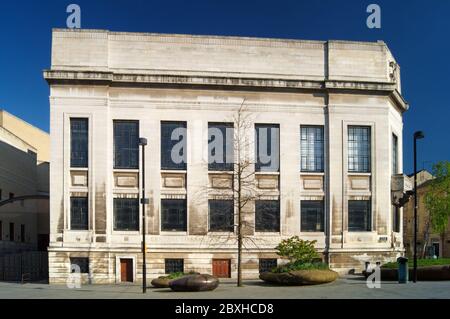 Regno Unito, South Yorkshire, Sheffield, Tudor Square, biblioteca centrale Foto Stock