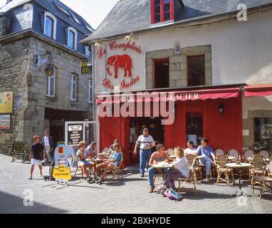 Ristorante 'le Comptoir des Indes', Rue des Augustins, Lannion, Côtes-d'Armor, Bretagna, Francia Foto Stock