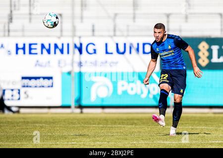 Horsens, Danimarca. 07 giugno 2020. Josip Radosevic (22) di Broendby SE visto durante la 3F Superliga match tra AC Horsens e Broendby IF a Casa Arena a Horsens. (Photo Credit: Gonzales Photo/Alamy Live News Foto Stock